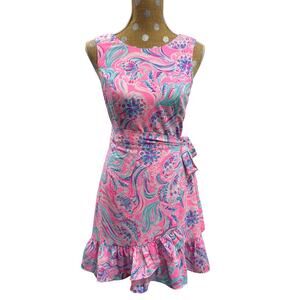Lilly Pulitzer Joselyn stretch wrap dress size 2 EUC